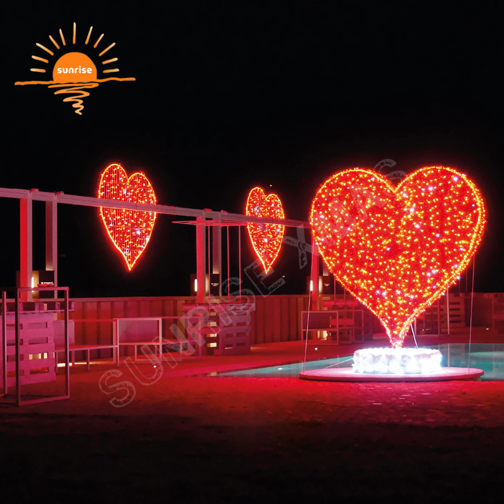 2d Large Photo Props Theme Arch and Chair Decoration Wholesale Photo 3D LED love Frame Custom Outdoor Christmas Light Sculpture